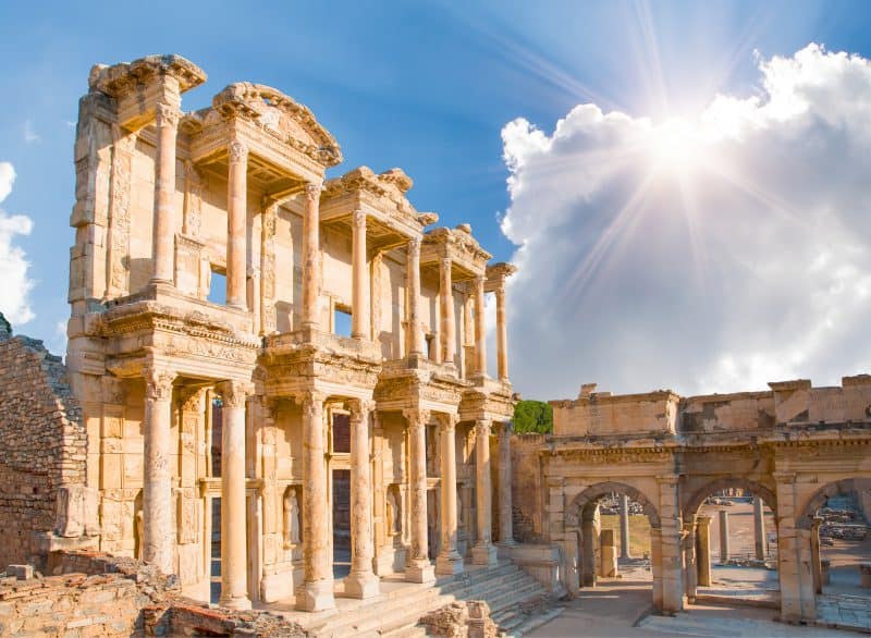 ตุรกี เมืองโบราณเอฟฟิซุส ห้องสมุดโบราณ